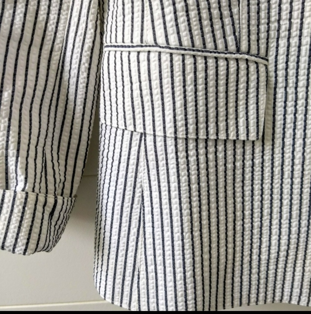 Lafayette 148 New York Stripe Blazer - Picture 6 of 8